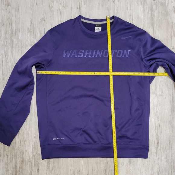 Nike Washington Huskies UW NCAA Football Sweatshirt Crewneck Player Issued - L - Picture 8 of 8